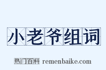 小老爷组词是什么意思的图片